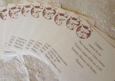 PARTECIPAZIONE PER COMUNIONE E CRESIMA...