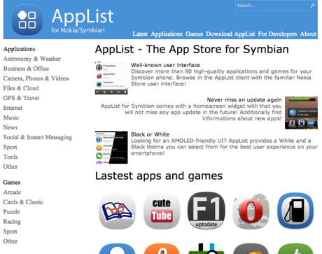 Aggiornamento per AppList | Lo Store alternativo per device Symbian riceve un importante aggiornamento!