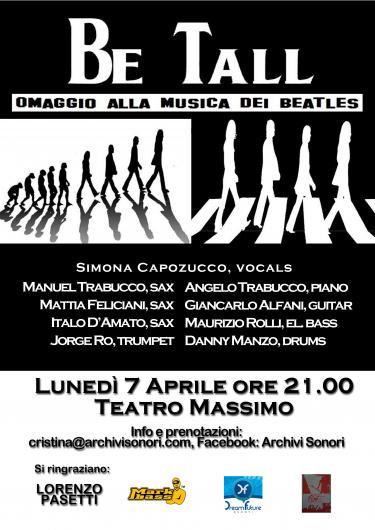 Be Tall Project ed il loro originale OMAGGIO ALLA MUSICA DEI BEATLES