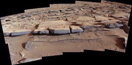 Curiosity sol 574 MastCam left mosaic - Kimberley area