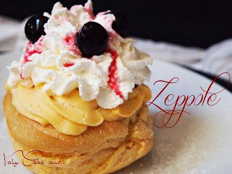 Le zeppole alla crema e amarene