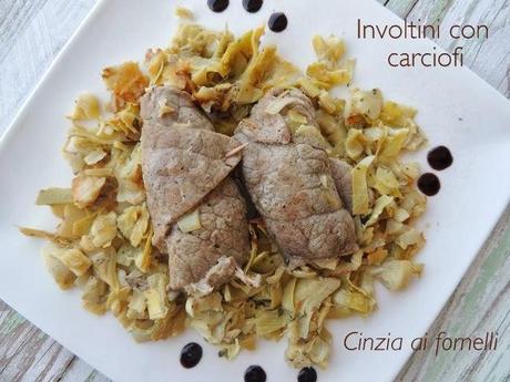 involtini di manzo e carciofi