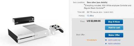 Avvistata una Xbox One bianca su eBay