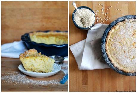 Crostata di riso alla vaniglia