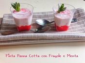 Finta Panna Cotta Fragole Menta
