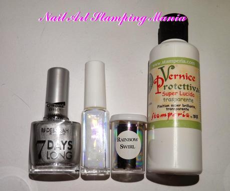 Manicure With Nail Foil And Dashica Plate