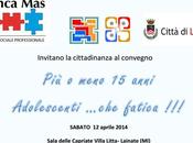 associazione NUNCA MAS: meno anni. Adolescenti fatica !!!, Lainate (Milano), aprile 2014