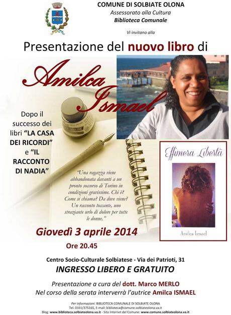 Il nuovo libro di Amilca Ismael