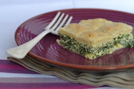 Spanakopita con rape e ricotta di bufala