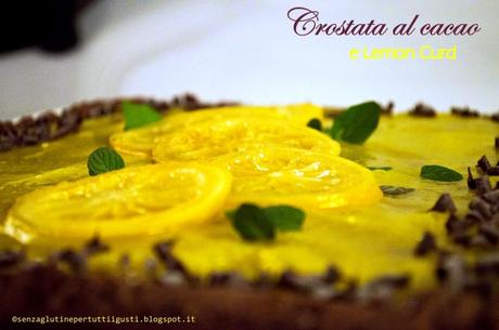 Crostata senza glutine al cacao con Lemon Curd per il 100% Gluten Free (Fri)day!