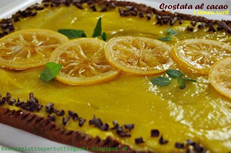 Crostata senza glutine al cacao con Lemon Curd per il 100% Gluten Free (Fri)day!