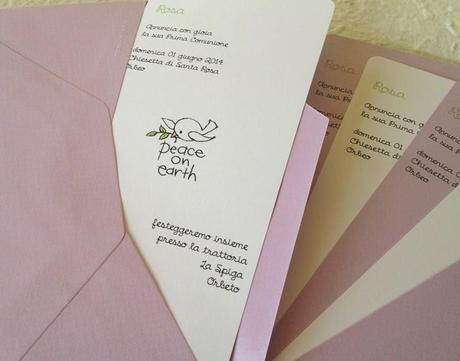 PARTECIPAZIONI BIANCHE E LILLA...