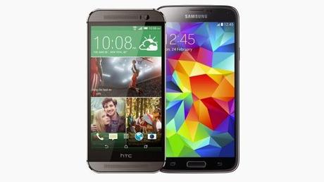 Samsung Galaxy S5 vs HTC One M8: caratteristiche tecniche a confronto