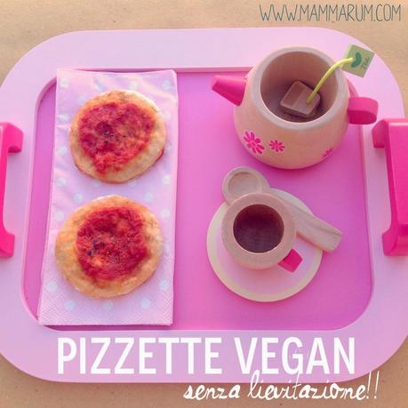 Pizzette vegane senza lievitazione per la merenda dei bambini