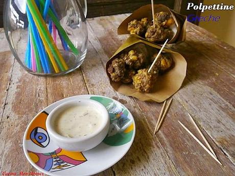 Polpettine Greche e Salsa allo Yogurt