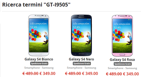 galaxy s4 onbox Samsung Galaxy S4 a soli 349 euro su OnBox! smartphone  samsung onbox offerta galaxy s4 