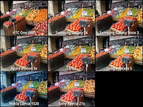 Colors Fotocamere a confronto: HTC One (M8), Galaxy S4, Note 3, iPhone 5S, LG G2, Nexus 5, Lumia 1520, Xperia Z1S