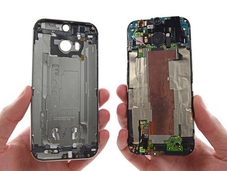  LHTC One M8 è difficile da riparare: iFixit assegna un indice di 2 su 10 [Video come smontare un HTC One M8]