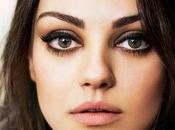 Trucco occhi come Mila Kunis: tutorial verdi grandi