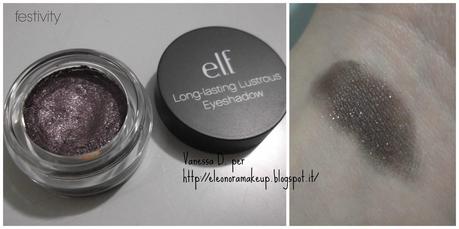 ELF: Long Lasting Lustrous Eyeshadows - Review/Swatch