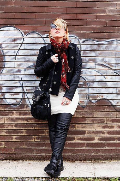 erika swan, trendfolio, fashion, fashion blogger milano, outfit, look, fashion blogger, bullismo, mobbing, bullying, bully, rain, spring, leather, rock, punk