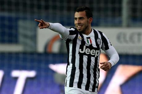 Juventus ancora nel segno di Tevez