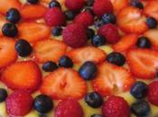 Torta cioccolato, crema frutta