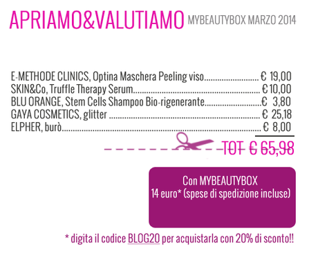 [Apriamo&Valutiamo] La Mybeautybox del mese di marzo 2014