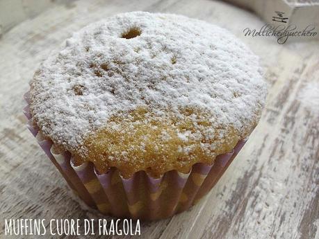 muffins cuore di fragola