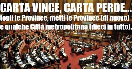 La finta abolizione delle province.