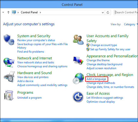 Pannello di controllo di Windows aggiungere una lingua Come cambiare la lingua di sistema in Windows 8