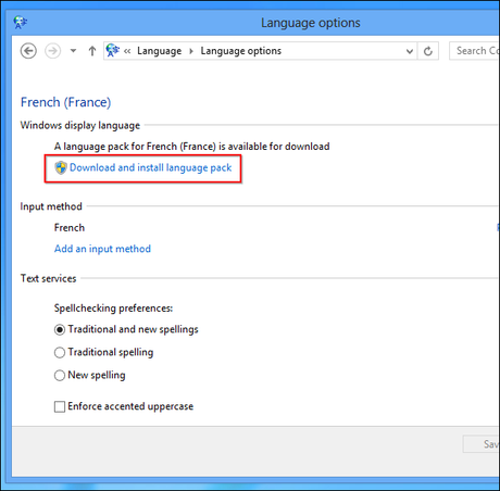 scaricare e installare language pack Come cambiare la lingua di sistema in Windows 8