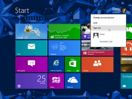 esci di Windows 8 Come cambiare la lingua di sistema in Windows 8