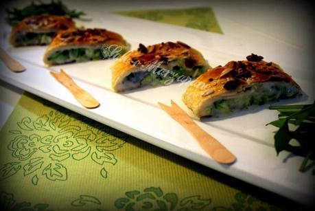 ROLLE' DI SFOGLIA CON ZUCCHINE E SEMI CROCCANTI