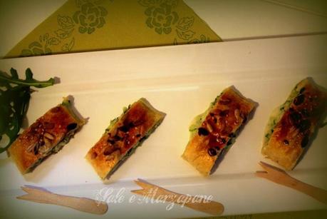 ROLLE' DI SFOGLIA CON ZUCCHINE E SEMI CROCCANTI