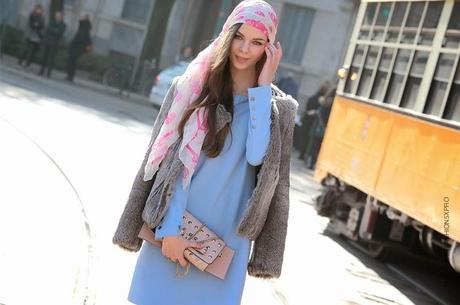 In the Street...Azzurro...For vogue.it...Celeste / Baby Blue #4