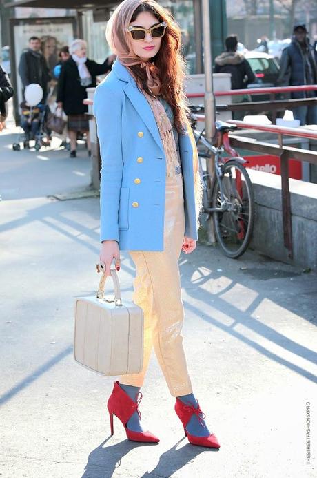 In the Street...Azzurro...For vogue.it...Celeste / Baby Blue #4