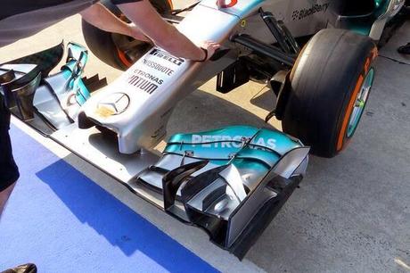 Gp. Sepang: prosegue lo sviluppo aerodinamico della Mercedes W05