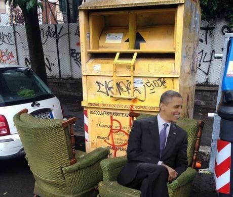 Esclusivo. Le vere foto della visita di Barack Obama a Roma. Mandateci anche i vostri fotomontaggi, li pubblicheremo qui