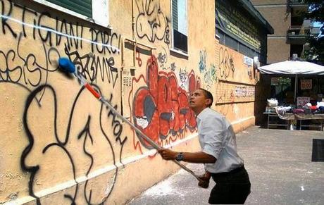 Esclusivo. Le vere foto della visita di Barack Obama a Roma. Mandateci anche i vostri fotomontaggi, li pubblicheremo qui