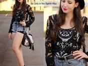 Black Lace Blouse