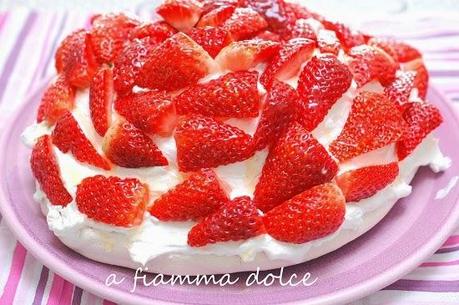 Pavlova alle fragole