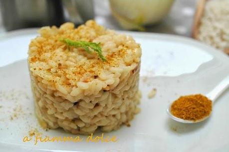 Risotto ai finocchi, curry e curcuma