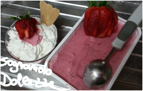 Gelato di  fragole