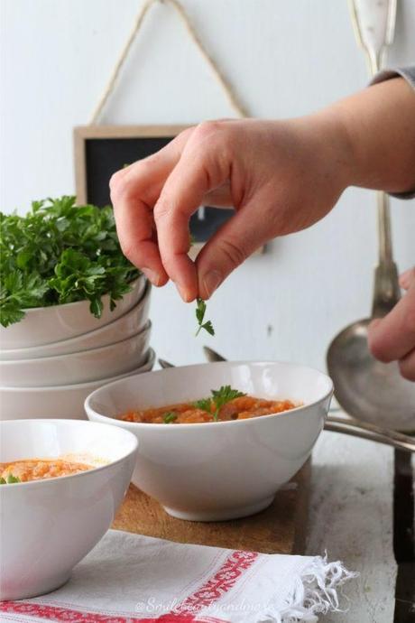 Zuppa di quinoa e fagioli cannellini