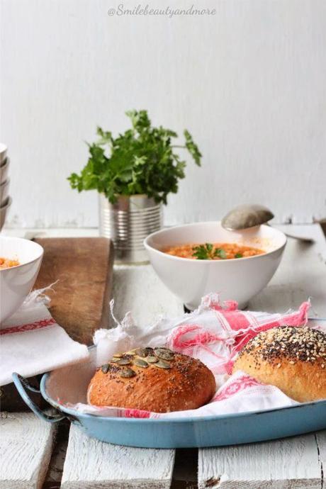 Zuppa di quinoa e fagioli cannellini