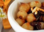 Cipolline agrodolce uvetta pinoli/ Sweet Sour Onions with Raisins Pine Nuts