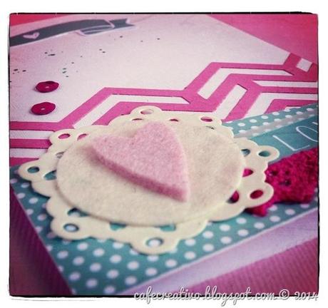 cafe creativo - Anna Draicchio - sizzix big shot - card - biglietto cuore feltro