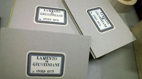 Lamento di Giustiniani, Errant Editions & Legatoria Montanari