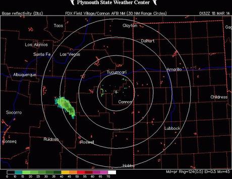 Una Misteriosa Nube compare sui Radar del New Mexico